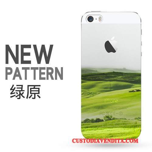 Custodia iPhone 5/5s Creativo Trasparente Tendenza, Cover iPhone 5/5s Protezione Telaiotelefono