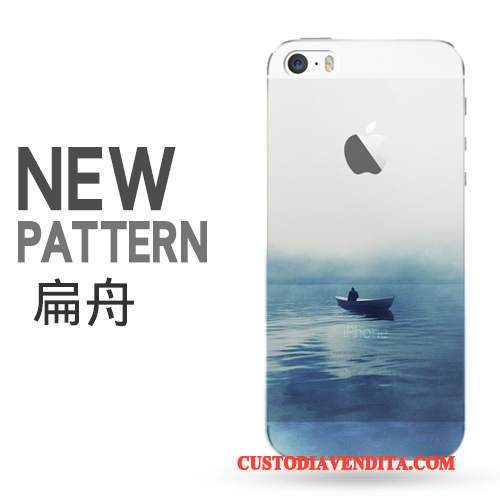 Custodia iPhone 5/5s Creativo Trasparente Tendenza, Cover iPhone 5/5s Protezione Telaiotelefono