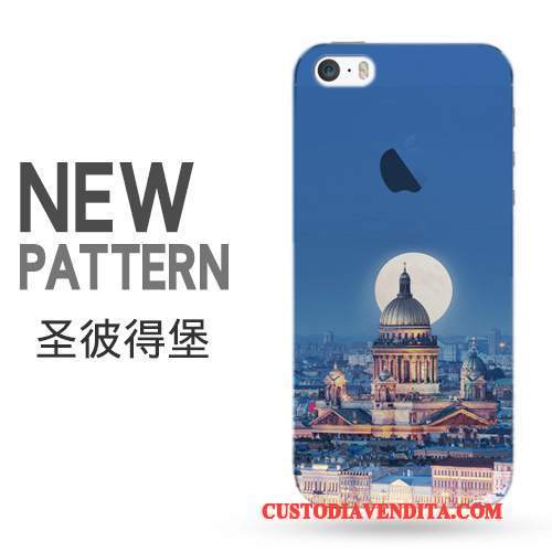 Custodia iPhone 5/5s Creativo Trasparente Tendenza, Cover iPhone 5/5s Protezione Telaiotelefono