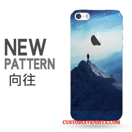 Custodia iPhone 5/5s Creativo Trasparente Tendenza, Cover iPhone 5/5s Protezione Telaiotelefono