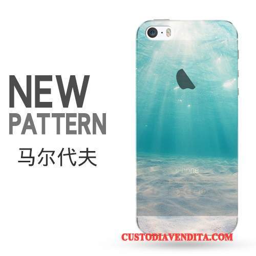 Custodia iPhone 5/5s Creativo Trasparente Tendenza, Cover iPhone 5/5s Protezione Telaiotelefono