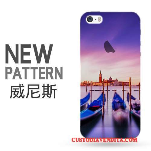 Custodia iPhone 5/5s Creativo Trasparente Tendenza, Cover iPhone 5/5s Protezione Telaiotelefono