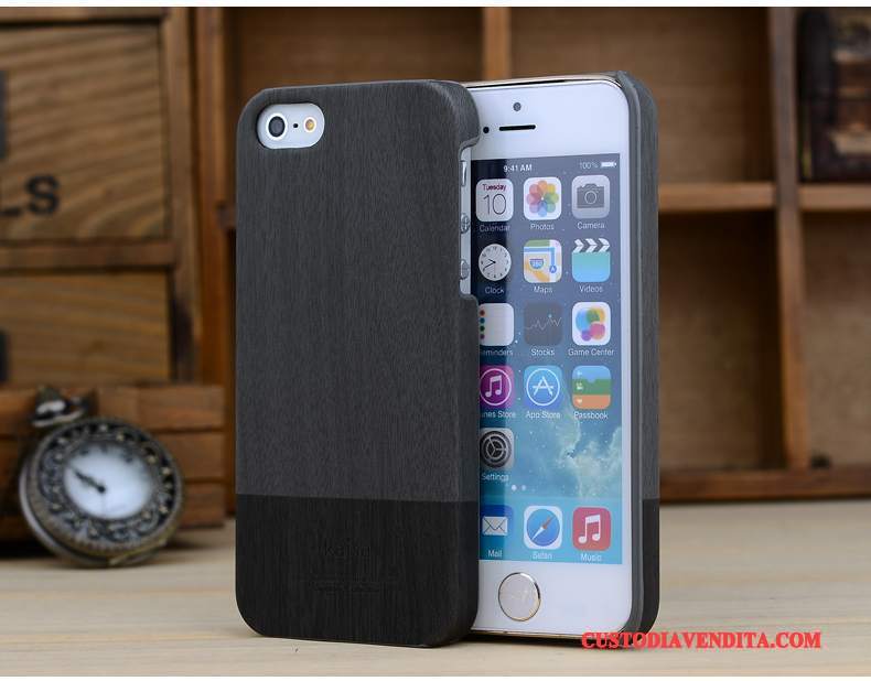 Custodia iPhone 5/5s Pelle Lusso Colore Profondo, Cover iPhone 5/5s Protezione Nuovotelefono