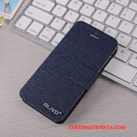 Custodia iPhone 5/5s Pelle Rossotelefono, Cover iPhone 5/5s Folio Anti-caduta