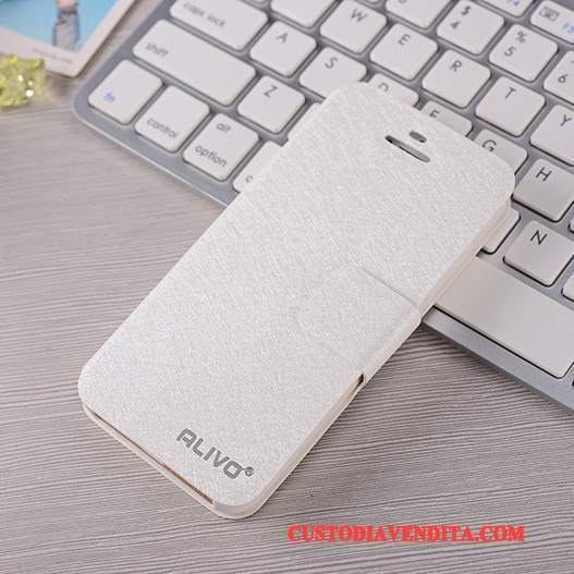 Custodia iPhone 5/5s Pelle Rossotelefono, Cover iPhone 5/5s Folio Anti-caduta