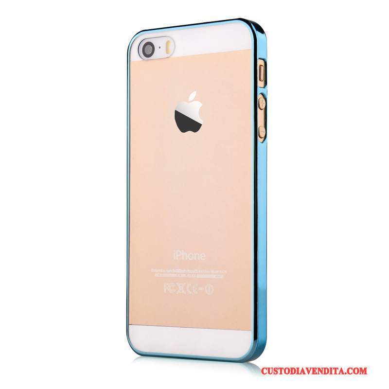 Custodia iPhone 5/5s Protezione Anti-caduta Difficile, Cover iPhone 5/5s Telaio Blu