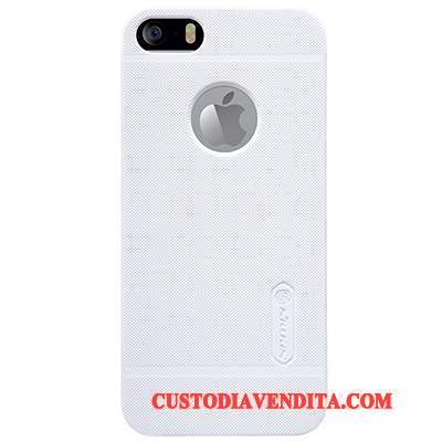 Custodia iPhone 5/5s Protezione Bianco Oro, Cover iPhone 5/5s Telefono