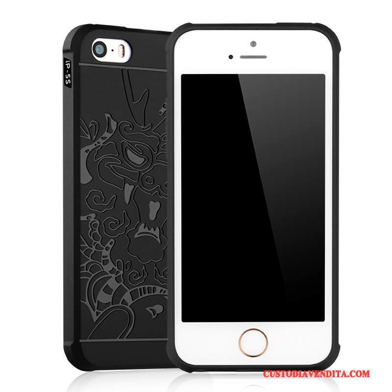 Custodia iPhone 5/5s Protezione Chiaro Grigio, Cover iPhone 5/5s Macchiatitelefono