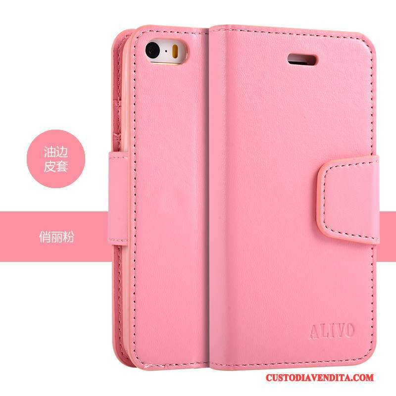 Custodia iPhone 5/5s Protezione Nuovo Colore Profondo, Cover iPhone 5/5s Pelle Morbido Porpora