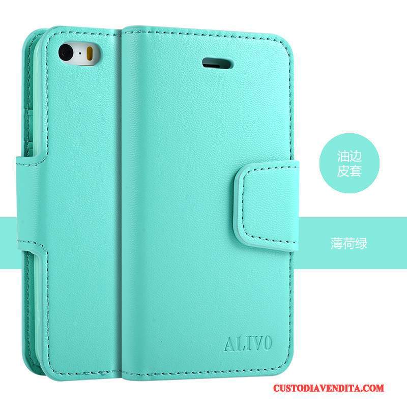 Custodia iPhone 5/5s Protezione Nuovo Colore Profondo, Cover iPhone 5/5s Pelle Morbido Porpora