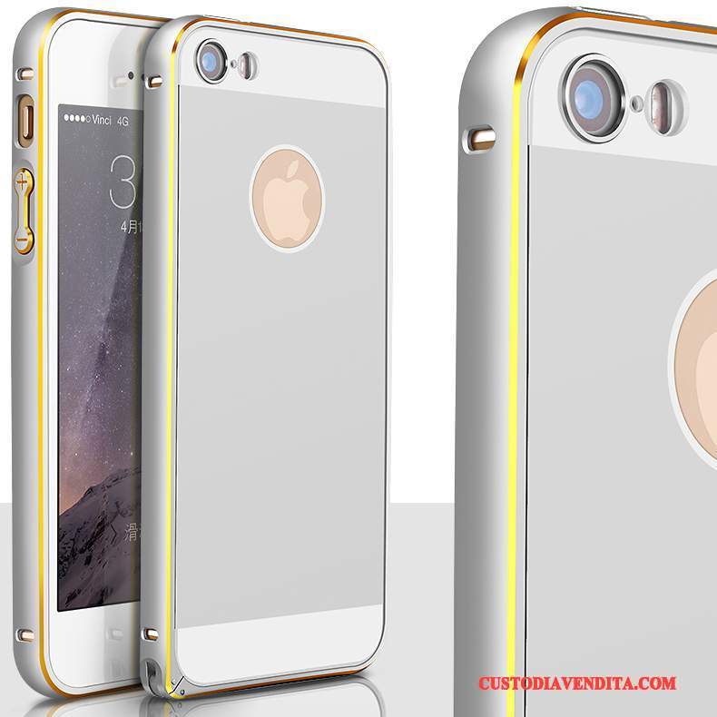 Custodia iPhone 5/5s Protezione Orotelefono, Cover iPhone 5/5s Metallo Lega