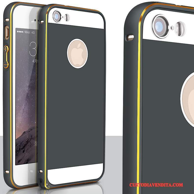 Custodia iPhone 5/5s Protezione Orotelefono, Cover iPhone 5/5s Metallo Lega