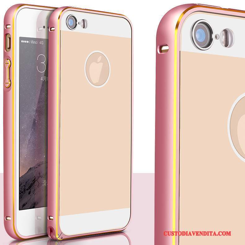 Custodia iPhone 5/5s Protezione Orotelefono, Cover iPhone 5/5s Metallo Lega