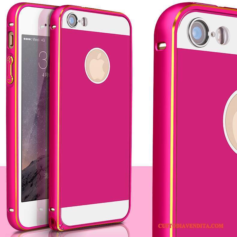 Custodia iPhone 5/5s Protezione Orotelefono, Cover iPhone 5/5s Metallo Lega