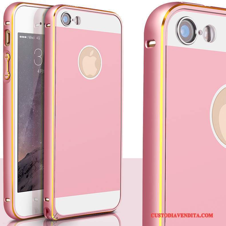 Custodia iPhone 5/5s Protezione Orotelefono, Cover iPhone 5/5s Metallo Lega