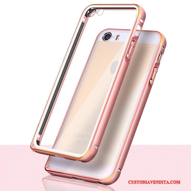 Custodia iPhone 5/5s Protezione Orotelefono, Cover iPhone 5/5s Metallo Lega