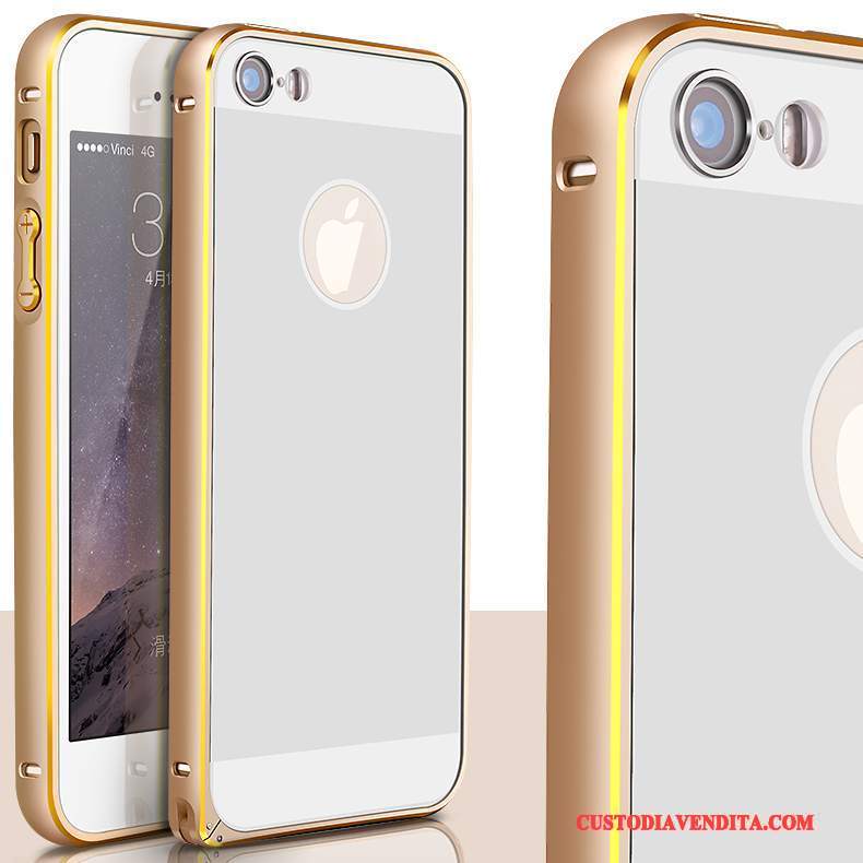 Custodia iPhone 5/5s Protezione Orotelefono, Cover iPhone 5/5s Metallo Lega