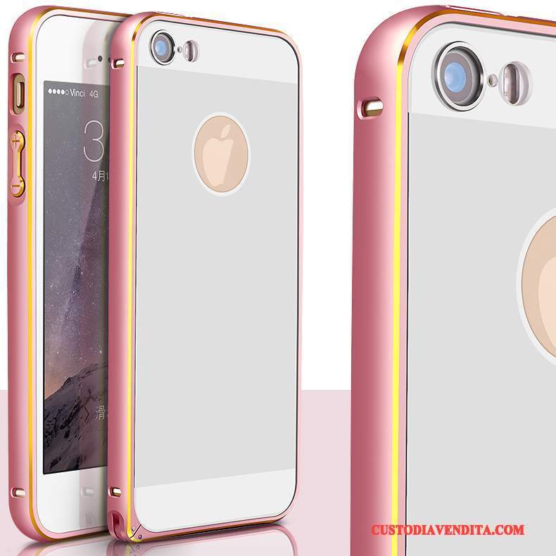 Custodia iPhone 5/5s Protezione Orotelefono, Cover iPhone 5/5s Metallo Lega