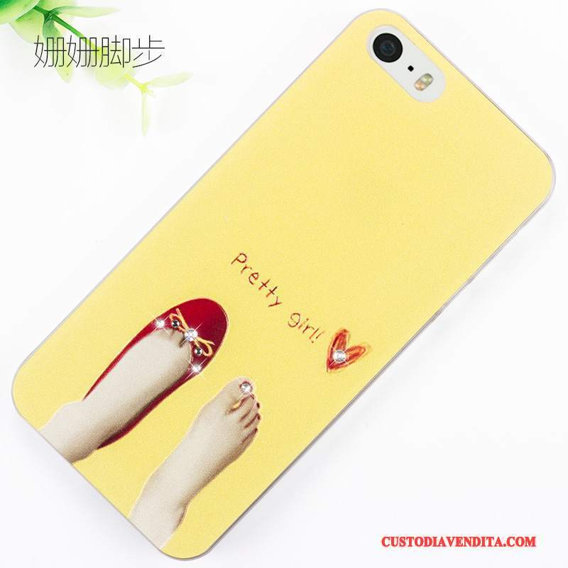 Custodia iPhone 5/5s Protezione Rossotelefono, Cover iPhone 5/5s Goffratura