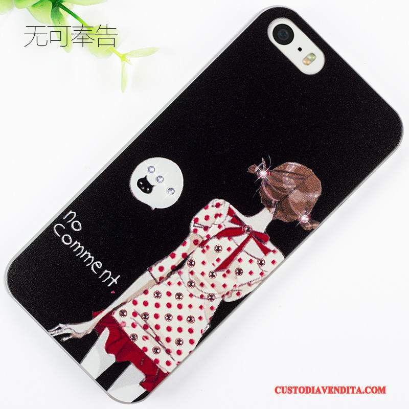 Custodia iPhone 5/5s Protezione Rossotelefono, Cover iPhone 5/5s Goffratura