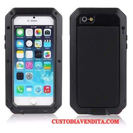 Custodia iPhone 5/5s Protezione Telefono Armatura, Cover iPhone 5/5s Giallo Tre Difese