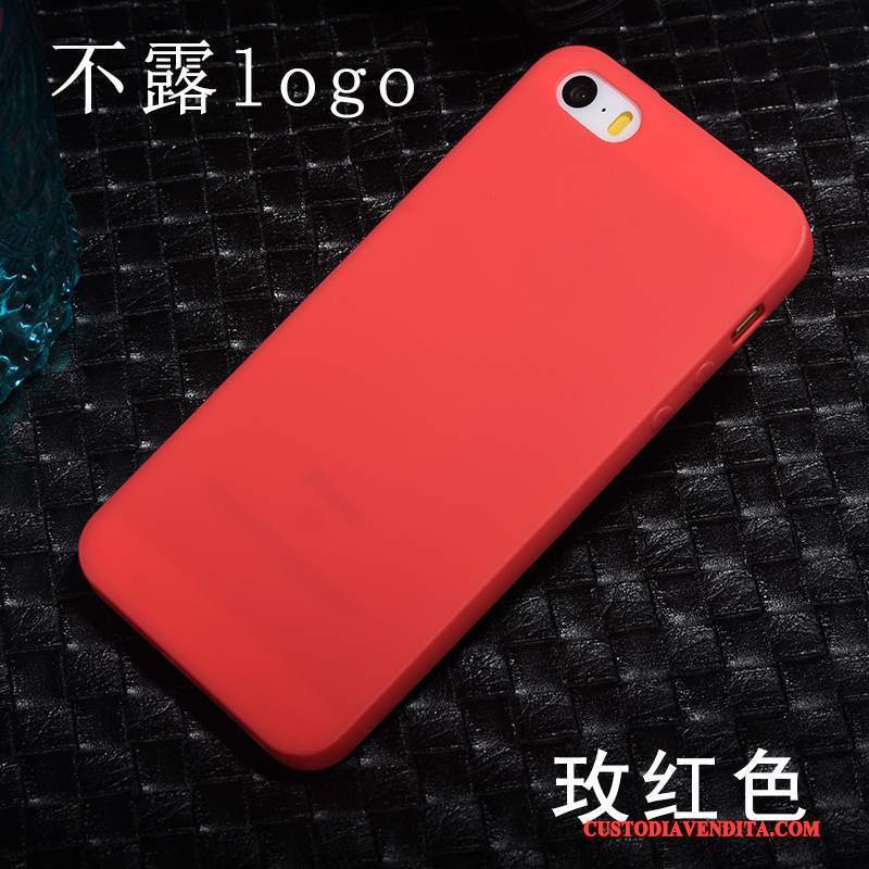 Custodia iPhone 5/5s Rosso Morbido, Cover iPhone 5/5s Tutto Incluso Bene