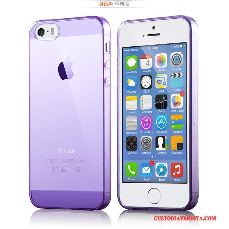 Custodia iPhone 5/5s Silicone Blutelefono, Cover iPhone 5/5s Protezione Tutto Incluso