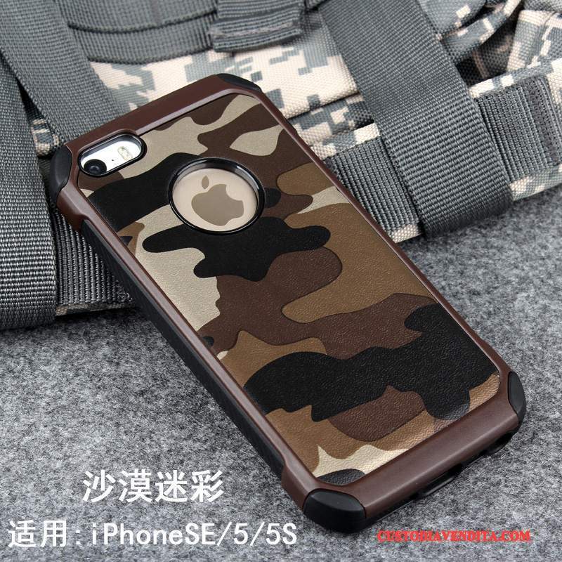 Custodia iPhone 5/5s Silicone Camuffamento Morbido, Cover iPhone 5/5s Creativo Telefono Blu