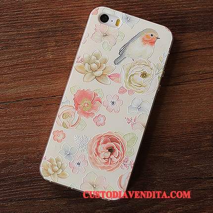 Custodia iPhone 5/5s Silicone Chiarotelefono, Cover iPhone 5/5s Protezione Ornamenti Appesi Morbido