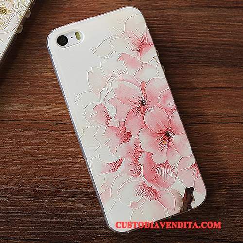 Custodia iPhone 5/5s Silicone Chiarotelefono, Cover iPhone 5/5s Protezione Ornamenti Appesi Morbido