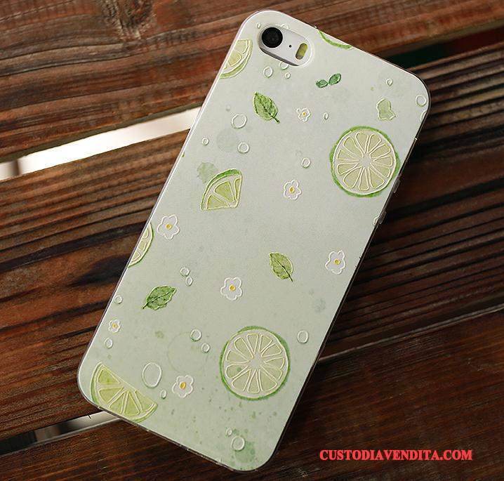 Custodia iPhone 5/5s Silicone Chiarotelefono, Cover iPhone 5/5s Protezione Ornamenti Appesi Morbido