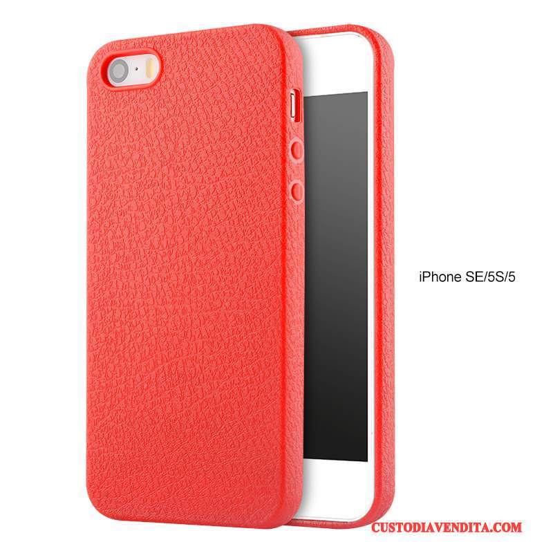 Custodia iPhone 5/5s Silicone Nuovo Morbido, Cover iPhone 5/5s Protezione Trasparentetelefono