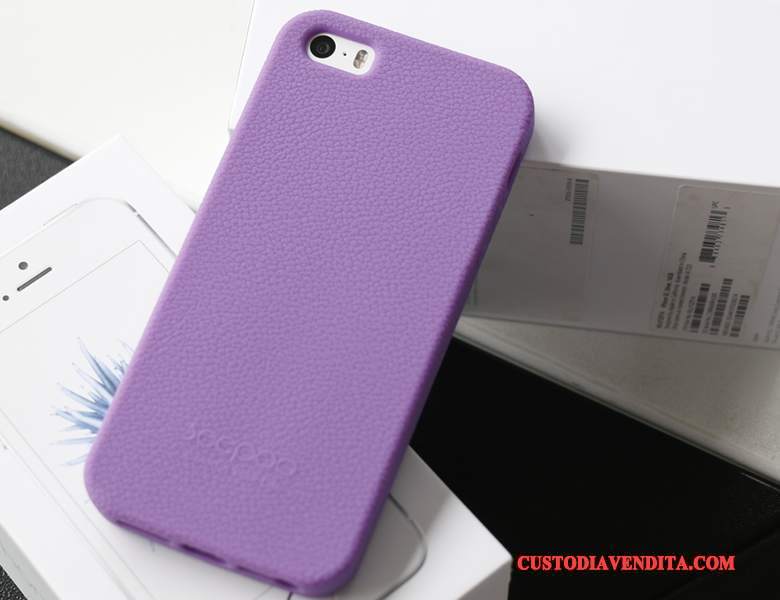 Custodia iPhone 5/5s Silicone Panno Rosa, Cover iPhone 5/5s Protezione Telefono