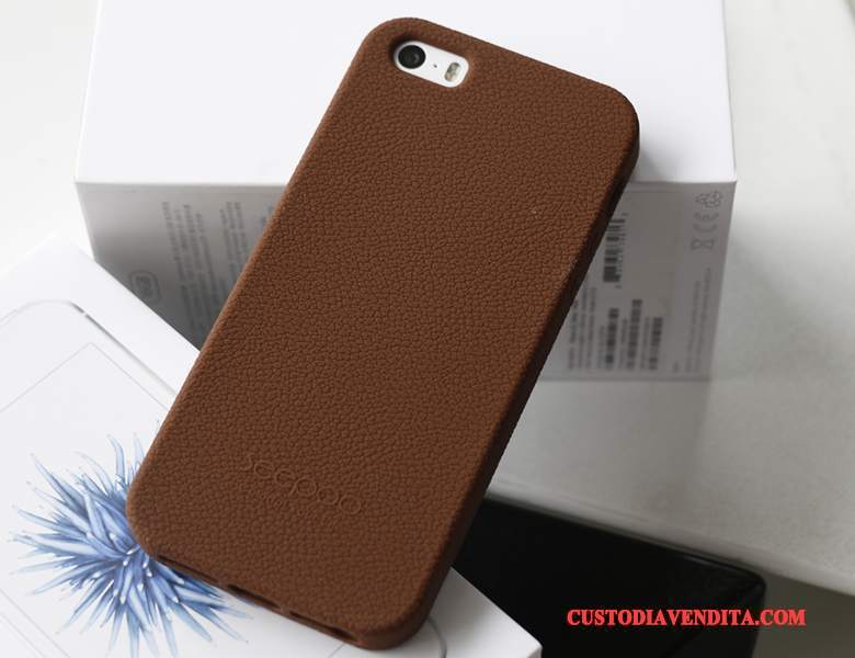 Custodia iPhone 5/5s Silicone Panno Rosa, Cover iPhone 5/5s Protezione Telefono