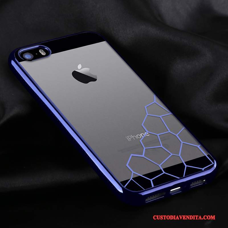 Custodia iPhone 5/5s Silicone Placcatura Anti-caduta, Cover iPhone 5/5s Protezione Semplicitelefono