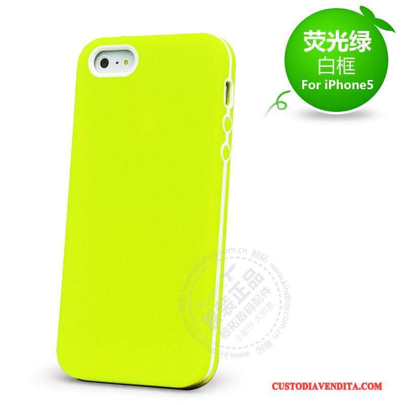 Custodia iPhone 5/5s Silicone Rossotelefono, Cover iPhone 5/5s Protezione Anti-caduta