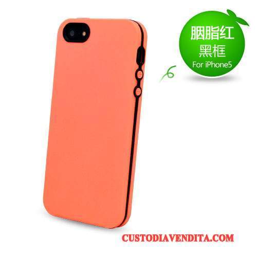 Custodia iPhone 5/5s Silicone Rossotelefono, Cover iPhone 5/5s Protezione Anti-caduta