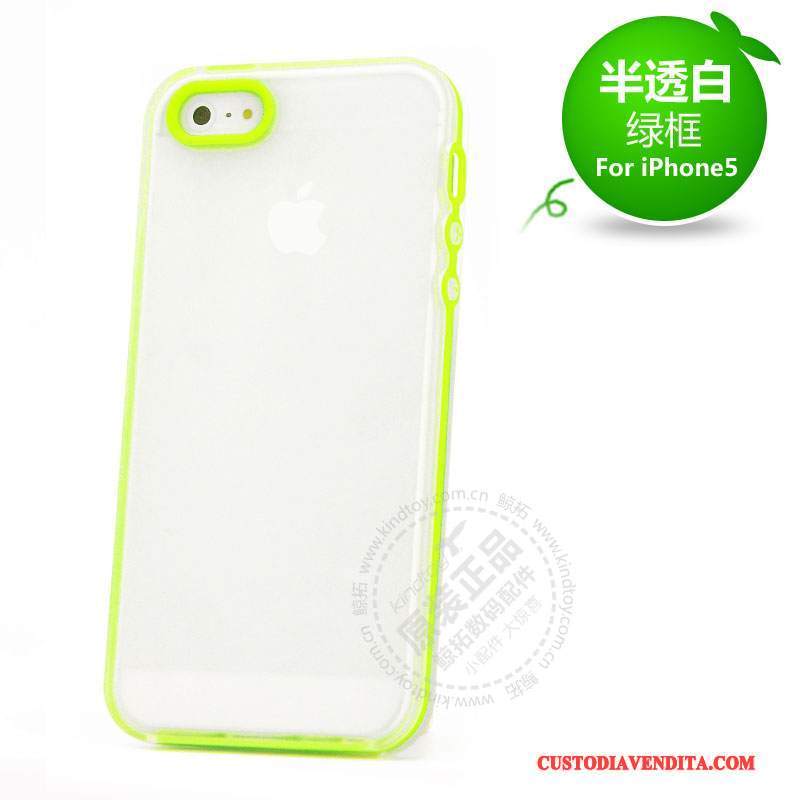 Custodia iPhone 5/5s Silicone Rossotelefono, Cover iPhone 5/5s Protezione Anti-caduta