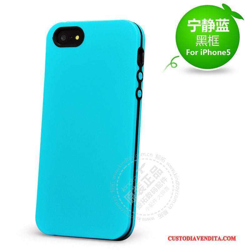 Custodia iPhone 5/5s Silicone Rossotelefono, Cover iPhone 5/5s Protezione Anti-caduta