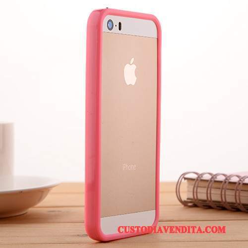 Custodia iPhone 5/5s Silicone Telefono Morbido, Cover iPhone 5/5s Protezione Blu Grigio