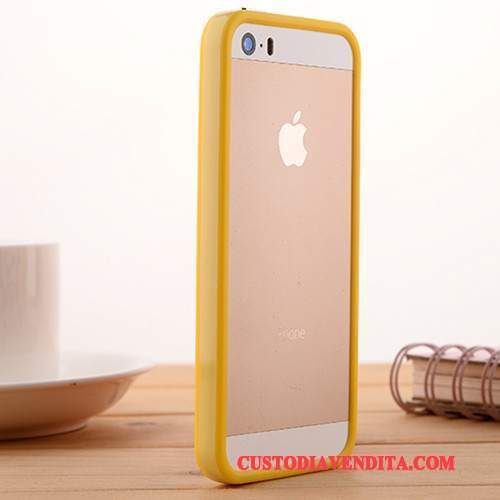 Custodia iPhone 5/5s Silicone Telefono Morbido, Cover iPhone 5/5s Protezione Blu Grigio