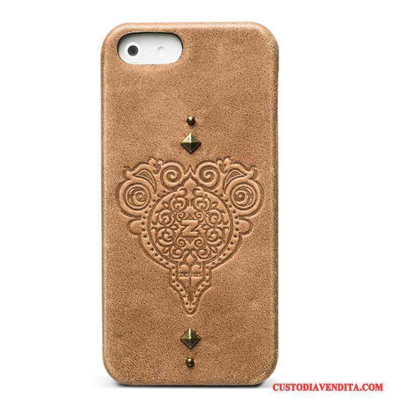 Custodia iPhone 5/5s Vintage Telefono, Cover iPhone 5/5s Pelle