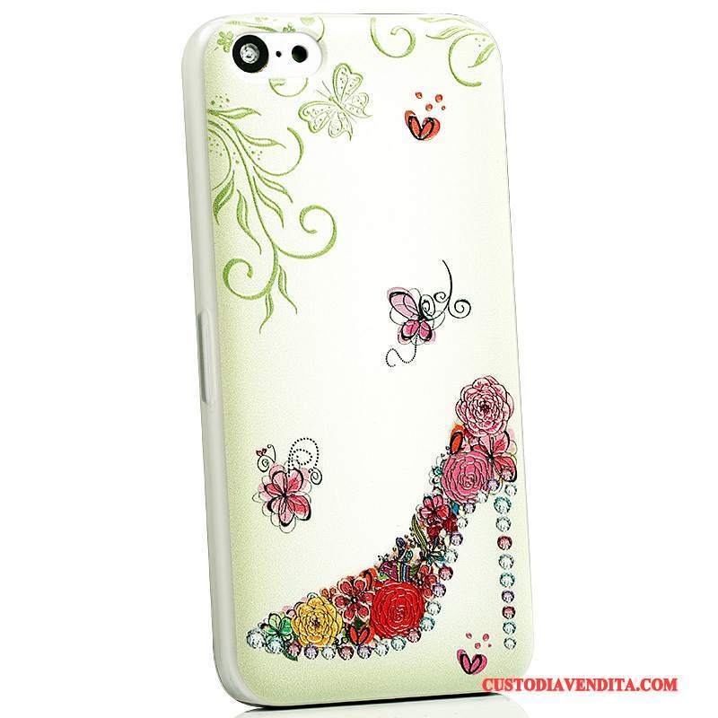 Custodia iPhone 5c Cartone Animato Anti-cadutatelefono, Cover iPhone 5c Colore Macchiati Sottile