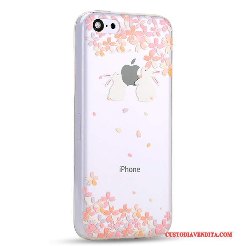 Custodia iPhone 5c Cartone Animato Coperchio Posteriore Anti-caduta, Cover iPhone 5c Creativo Giallo Tutto Incluso