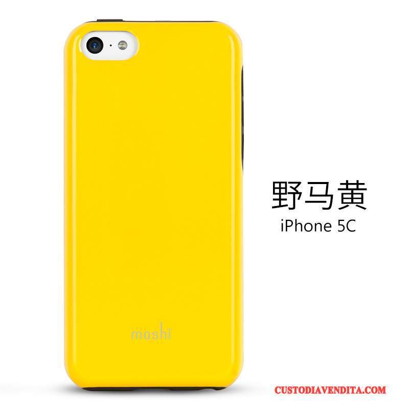 Custodia iPhone 5c Protezione Giallo Sottile, Cover iPhone 5c Telefono