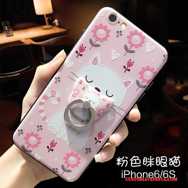 Custodia iPhone 6/6s Cartone Animato Blu Fresco, Cover iPhone 6/6s Creativo Piccola Di Personalità