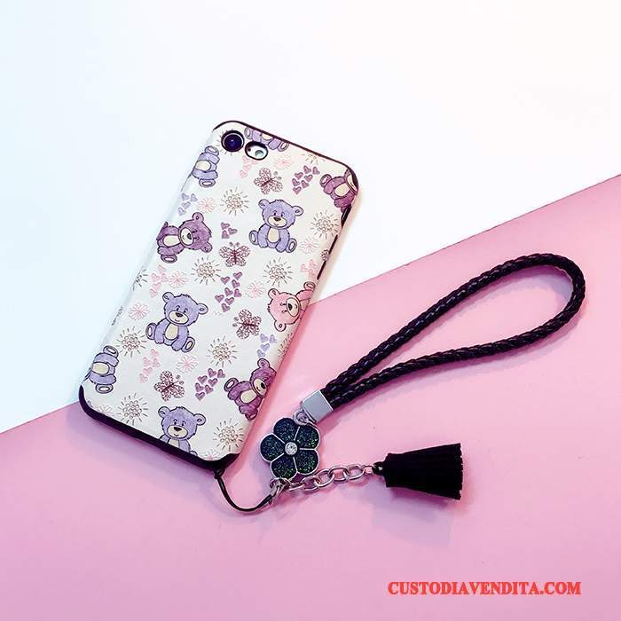 Custodia iPhone 6/6s Cartone Animato Morbido Rosa, Cover iPhone 6/6s Silicone Telefono Anti-caduta