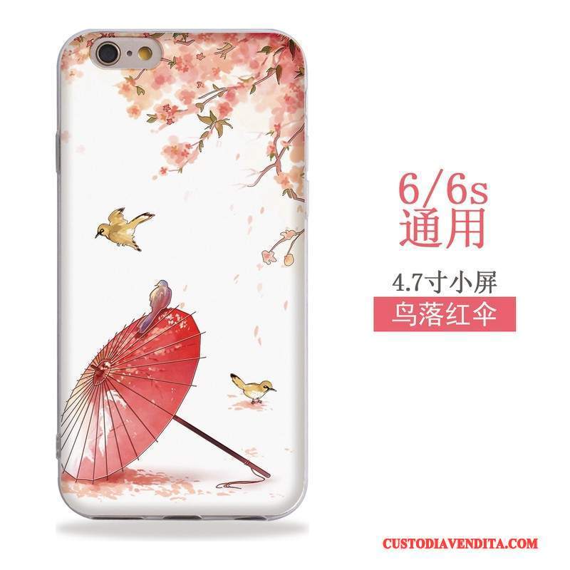 Custodia iPhone 6/6s Colore Vento Arte, Cover iPhone 6/6s Goffratura Morbidotelefono