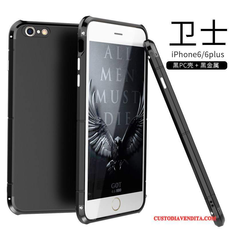 Custodia iPhone 6/6s Creativo Metallo Marchio Di Tendenza, Cover iPhone 6/6s Di Personalità Tutto Incluso