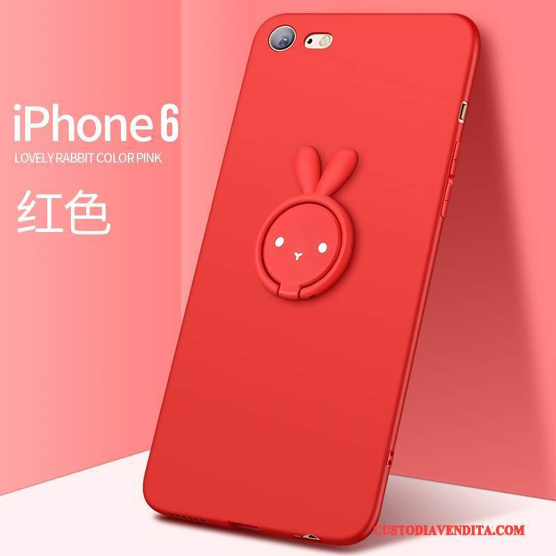 Custodia iPhone 6/6s Creativo Rosso Morbido, Cover iPhone 6/6s Silicone Telefono Di Personalità